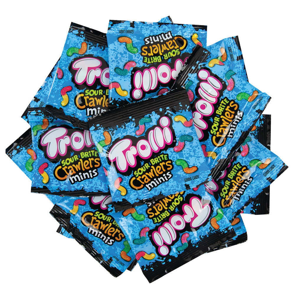 Wholesale Trolli Sour Brite Crawlers Minis Fun Size 0.6 Oz Bag- Bulk
