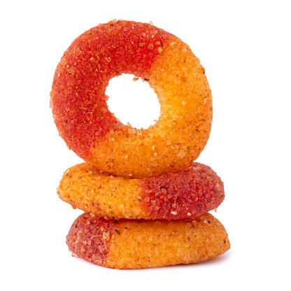 Wholesale Jovy Mexi-Land Gummy Rings Peach- Bulk