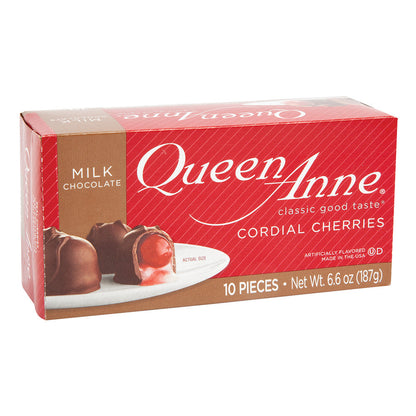 Queen Anne Milk Chocolate Cherry Cordials 6.6 Oz Box