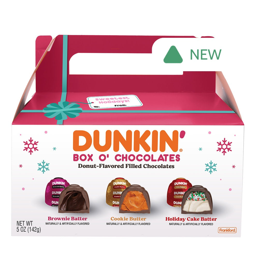 Wholesale Dunkin' Donuts Box O' Chocolates 5 Oz Box- Bulk