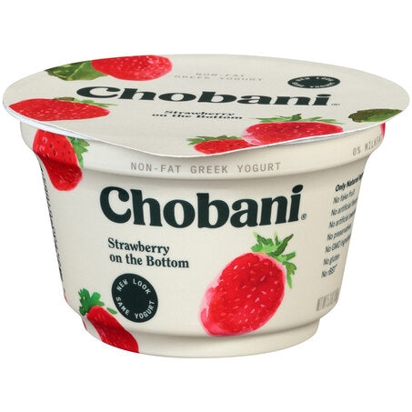 Wholesale Chobani Case Nonfat Strawberry Greek Yogurt- Bulk