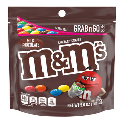 Wholesale M&M'S Milk Chocolate 5 Oz Stand Up Bag- Bulk