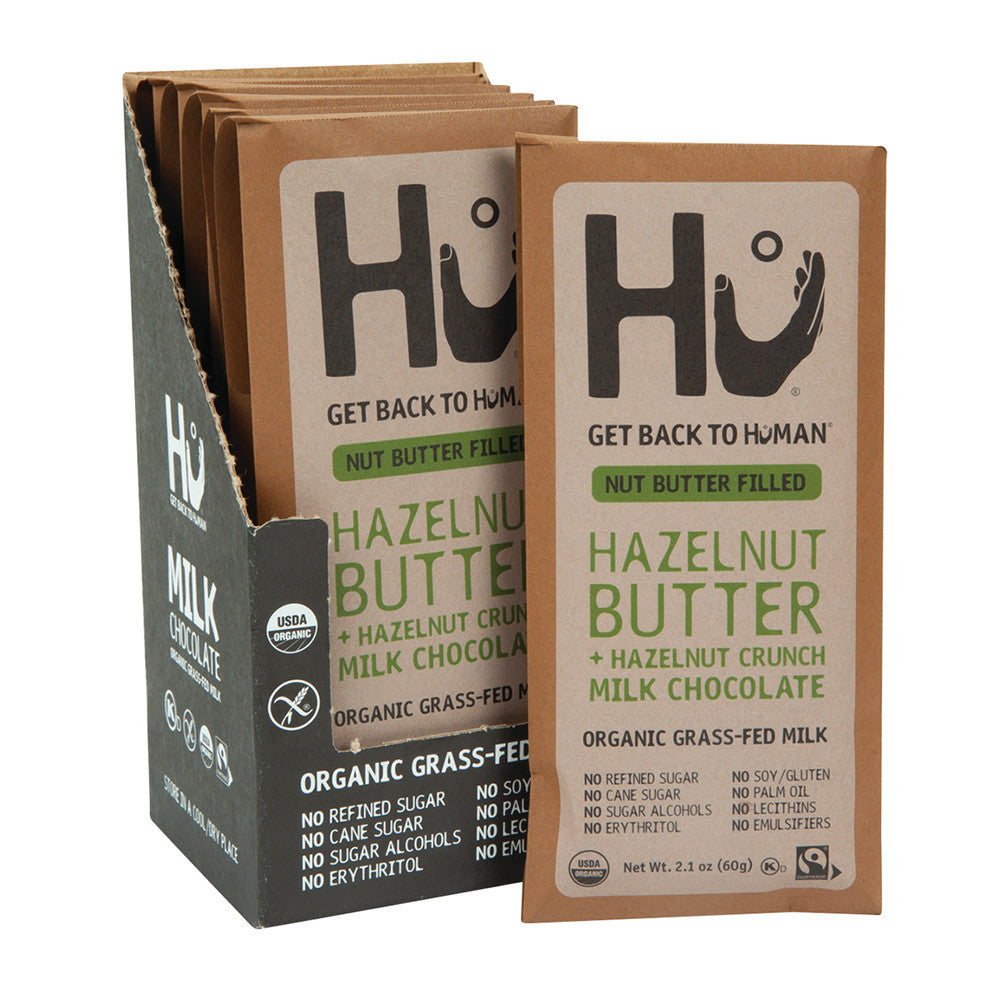 Wholesale Hu Bar Milk Chocolate Hazelnut Butter 2.1 Oz Bar- Bulk