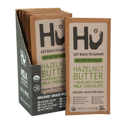 Wholesale Hu Bar Milk Chocolate Hazelnut Butter 2.1 Oz Bar- Bulk