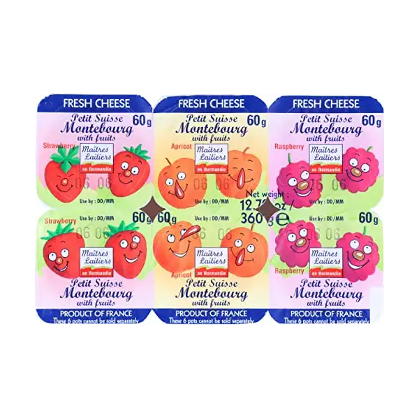Wholesale Miamland Petit Suisse Fresh Cheese with 20% Fruit, 6 Pots- Bulk