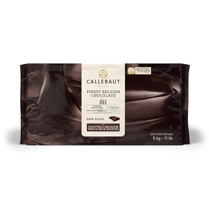 Wholesale Callebaut 54.5% 811 Dark Chocolate Block 11lb- Bulk
