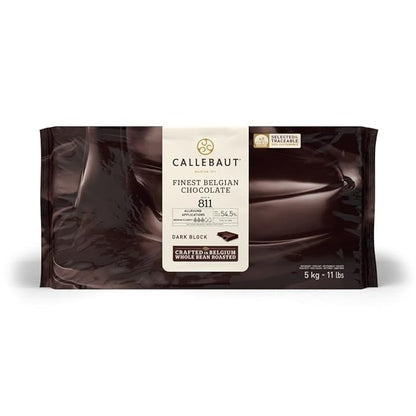 Wholesale Callebaut 54.5% 811 Dark Chocolate Block 11lb- Bulk