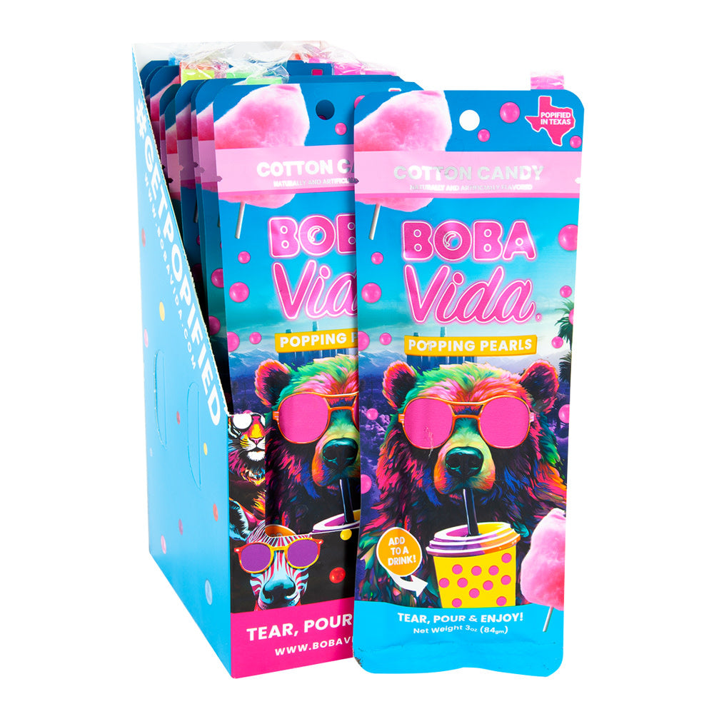 Wholesale Bobavida Popping Boba Cotton Candy 3 Oz- Bulk