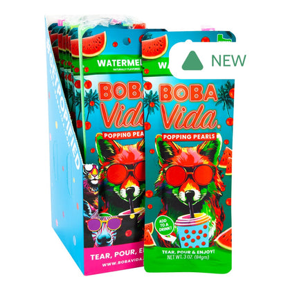 Wholesale Bobavida Popping Boba Watermelon 3 Oz- Bulk