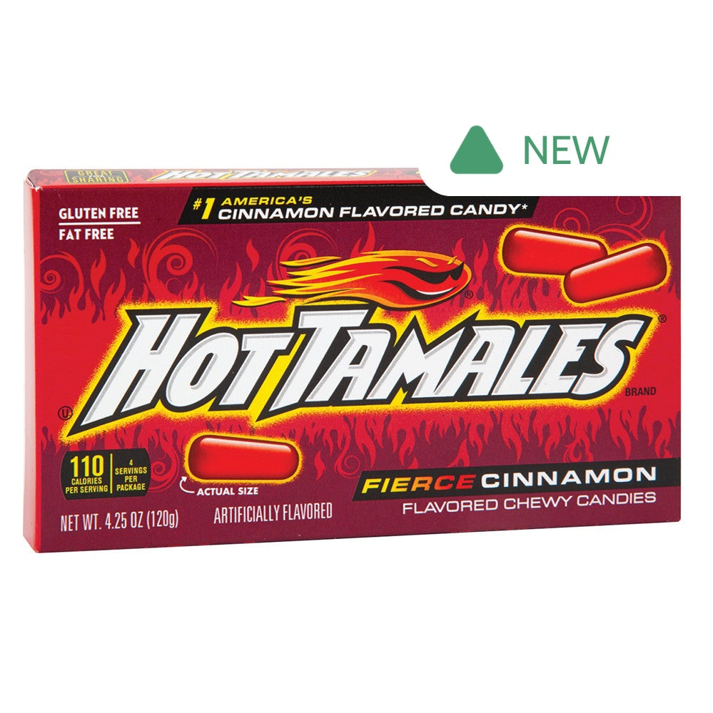 Wholesale Hot Tamales Fierce Cinnamon 4.25 Oz Theater Box- Bulk