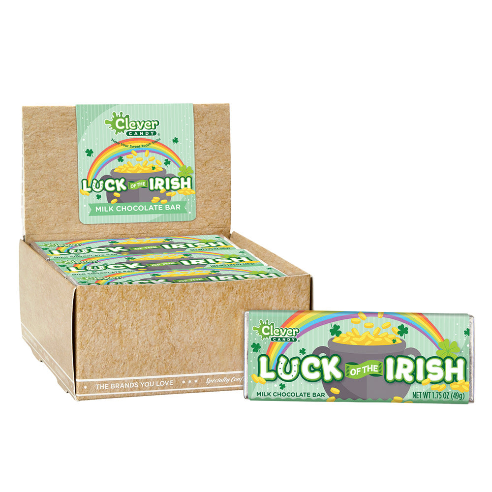 Wholesale Müttenberg Candy Luck Of The Irish Milk Chocolate Bar 1.75 Oz- Bulk