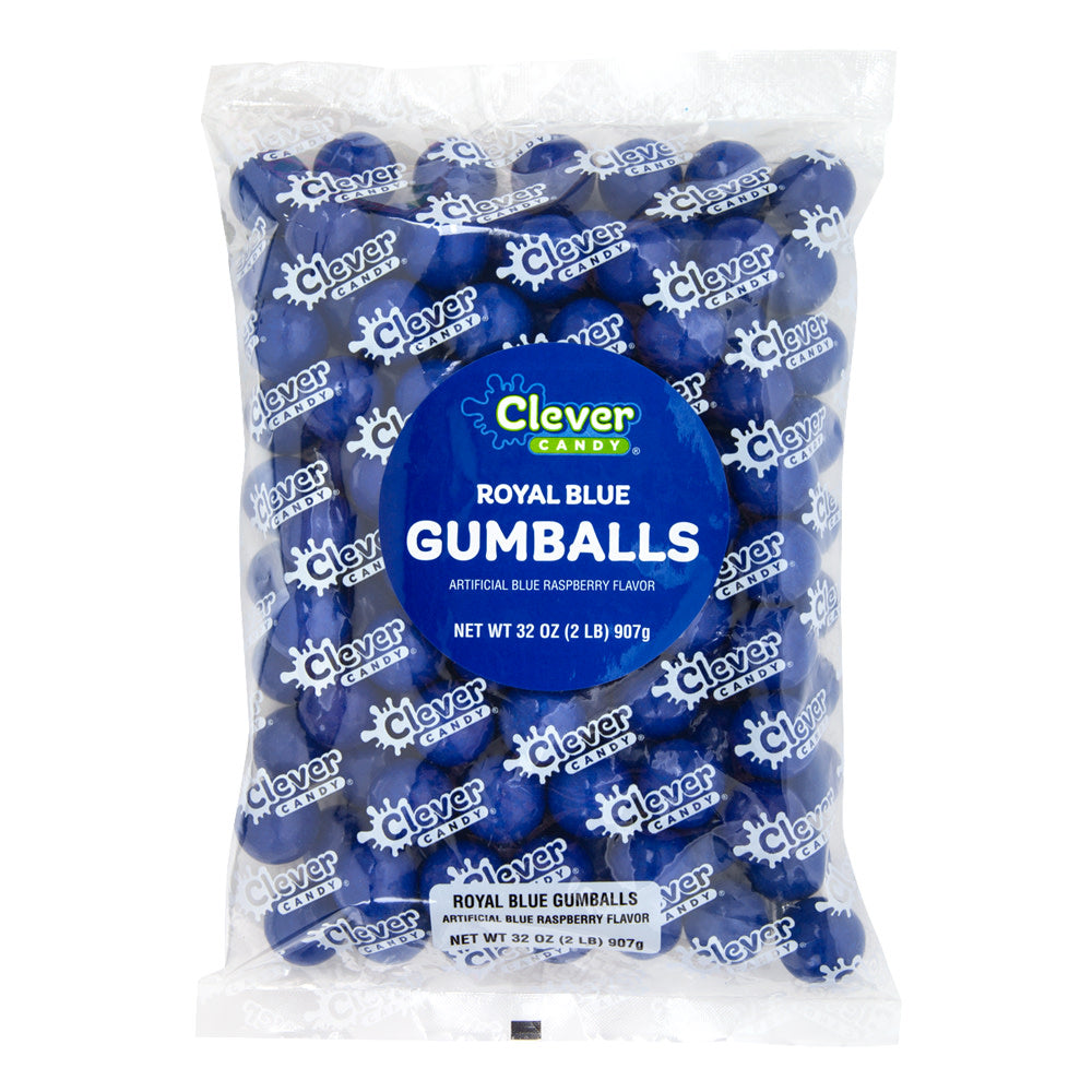 Wholesale Müttenberg Candy Blue Raspberry Royal Blue Gumballs 2 Lb Bag- Bulk