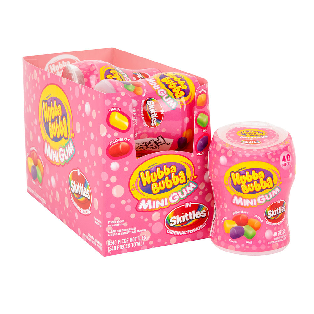 Wholesale Hubba Bubba Skittles Mini Gum- Bulk