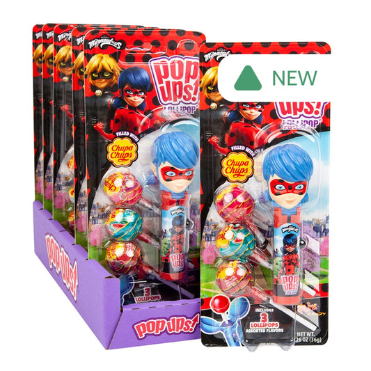 Wholesale Pop Ups Ladybug & Cat Noir 1.26 Oz Blister Pack- Bulk