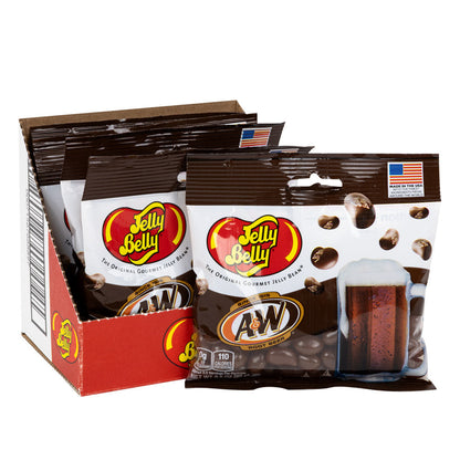 Wholesale Jelly Belly A&W Root Beer 3.5 Oz Peg Bag- Bulk