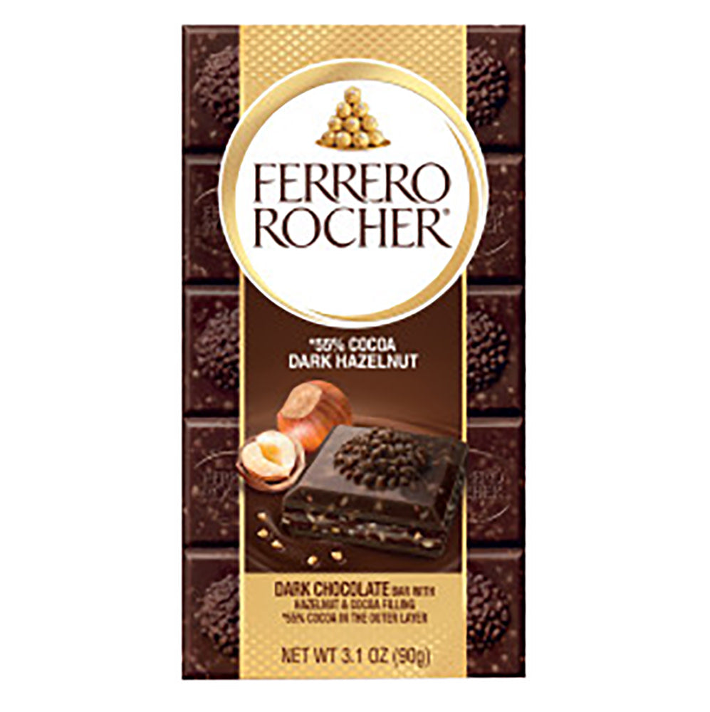 Wholesale Ferrero Rocher Dark Chocolate Hazelnut Bar 3.1 Oz- Bulk