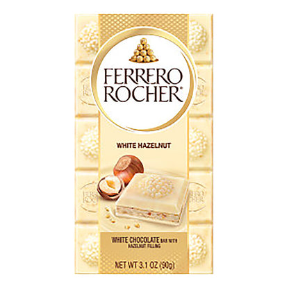 Wholesale Ferrero Rocher White Chocolate Hazelnut Bar 3.1 Oz- Bulk