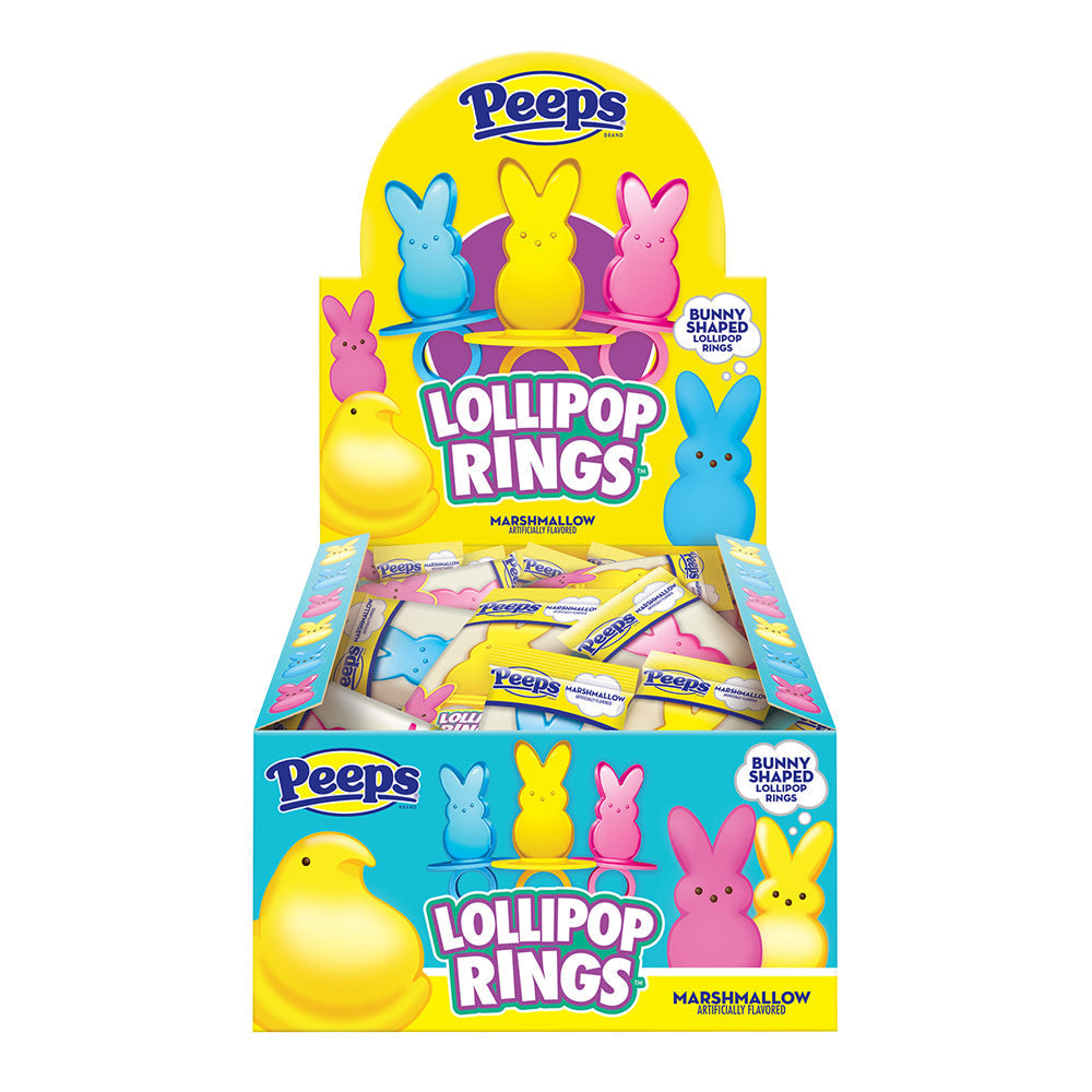 Wholesale Peeps Bunny Lolli Rings .42 Oz- Bulk