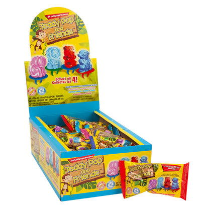 Wholesale Teddy Pop & Friends Lollipop Ring 0.53 Oz- Bulk