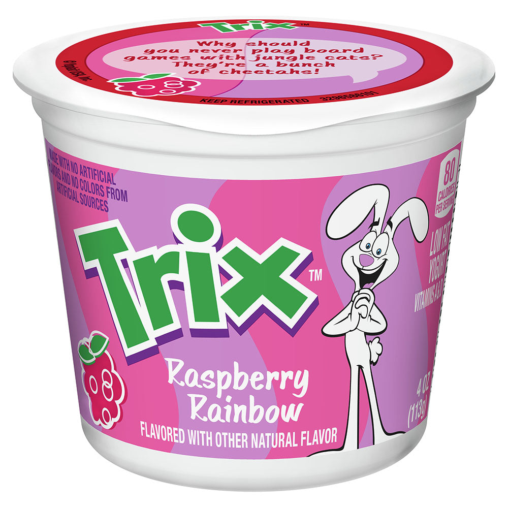 Wholesale Yoplait Case Trix Raspberry Rainbow Yogurt Single Serve- Bulk