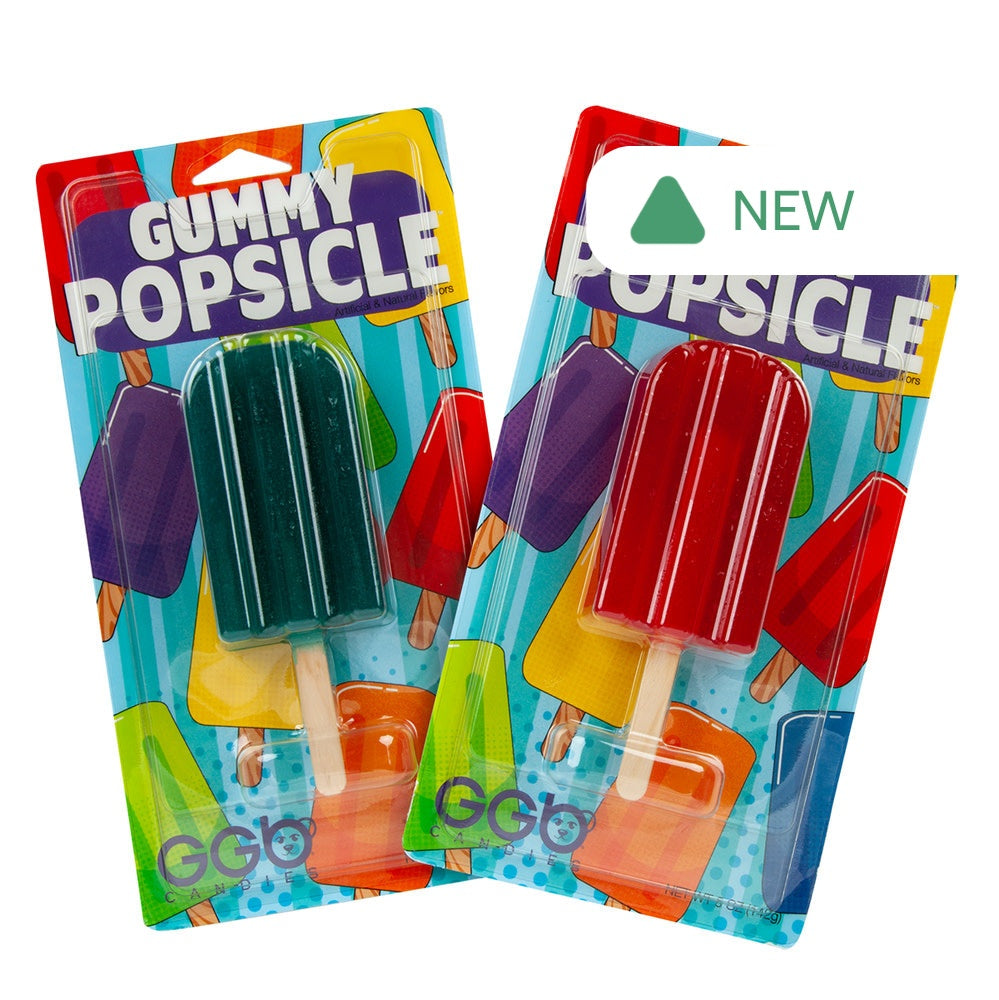 Wholesale Gummy Popsicle Assorted Flavors 3.5 Oz Blister Pack- Bulk