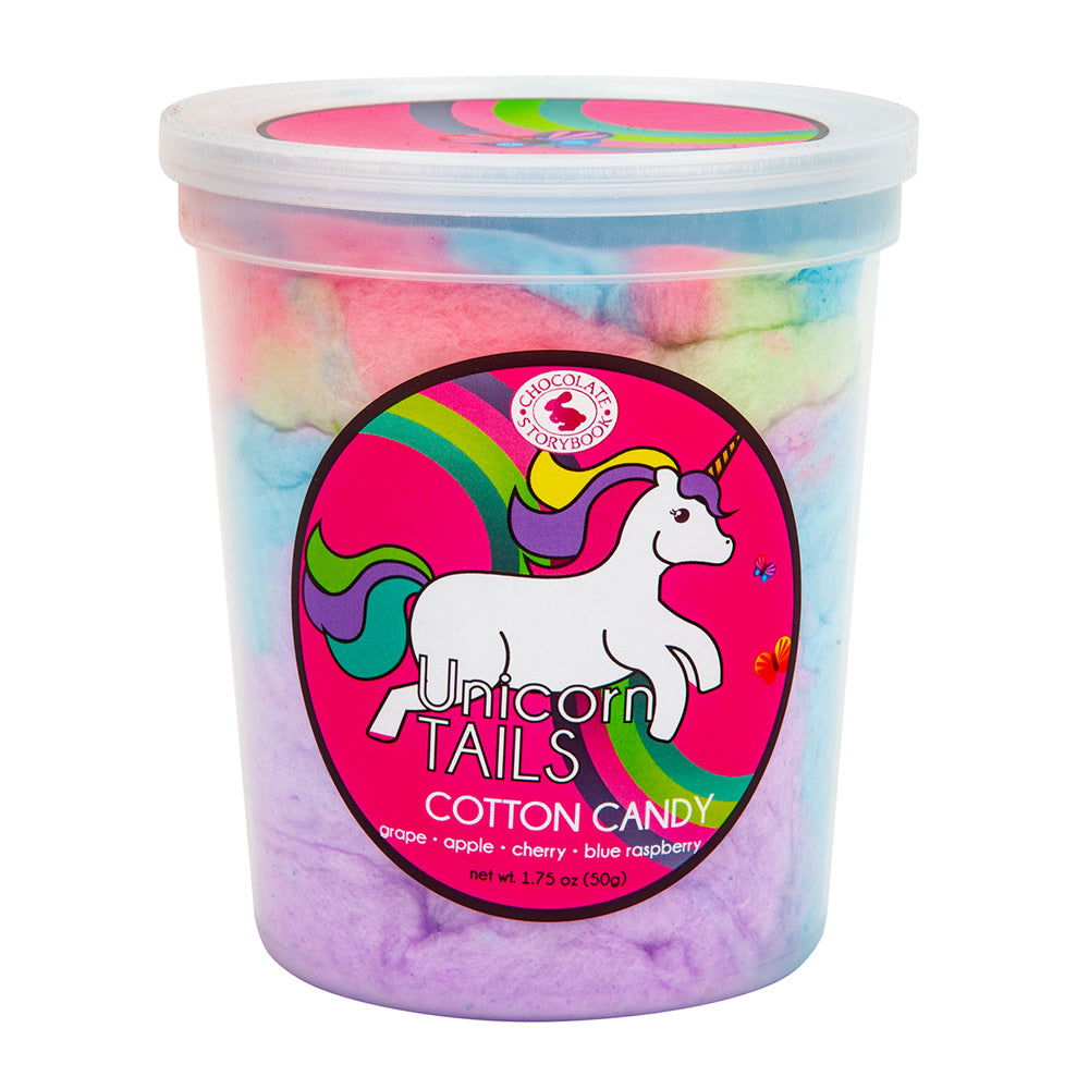 Wholesale Chocolate Storybook Unicorn Tails Cotton Candy 1.75 Oz Tub- Bulk