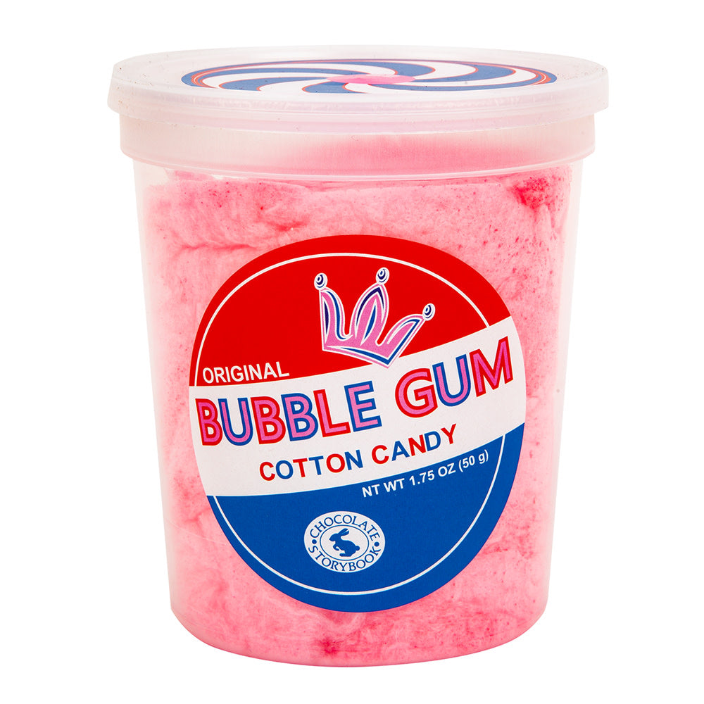 Wholesale Chocolate Storybook Bubble Gum Cotton Candy 1.75 Oz Tub- Bulk