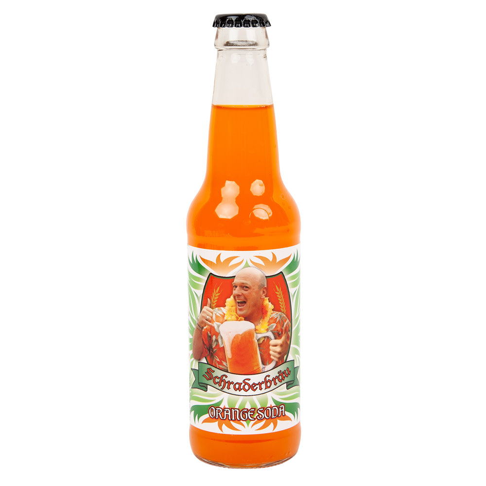Wholesale Breaking Bad Schraderbrau Orange Cream Soda 12 Oz Glass Bottle- Bulk