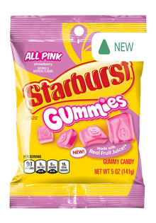 Wholesale Starburst All Pink Gummies 5 Oz Peg Bag- Bulk