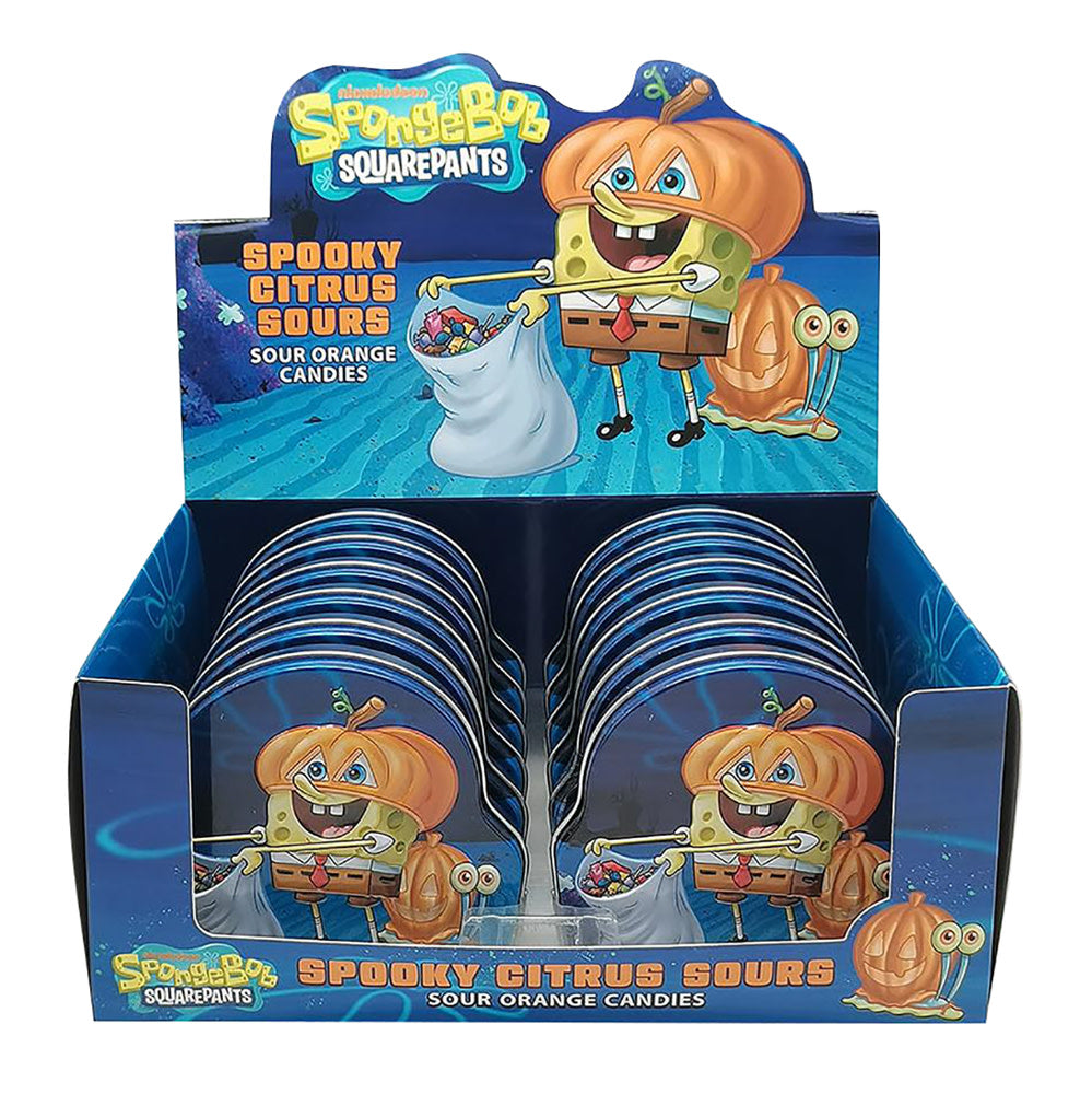 Wholesale Spongebob Spooky Citrus Sours 1.5 Oz Tin- Bulk