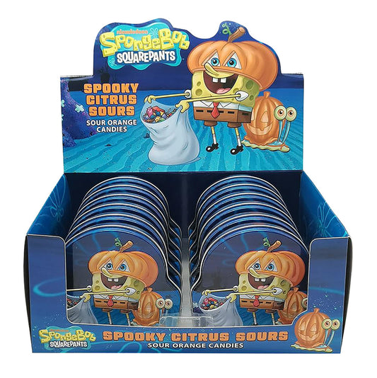 Wholesale Spongebob Spooky Citrus Sours 1.5 Oz Tin- Bulk