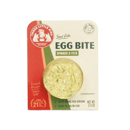 Wholesale Les Trois Egg Bite Spinach & Feta- Bulk