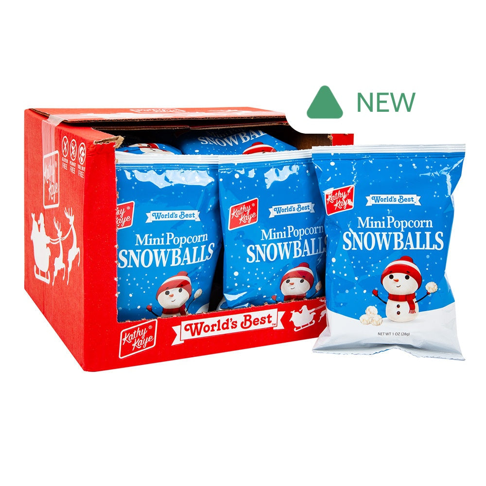 Wholesale Kathy Kaye Mini Popcorn Snowballs 1 Oz Pouch- Bulk