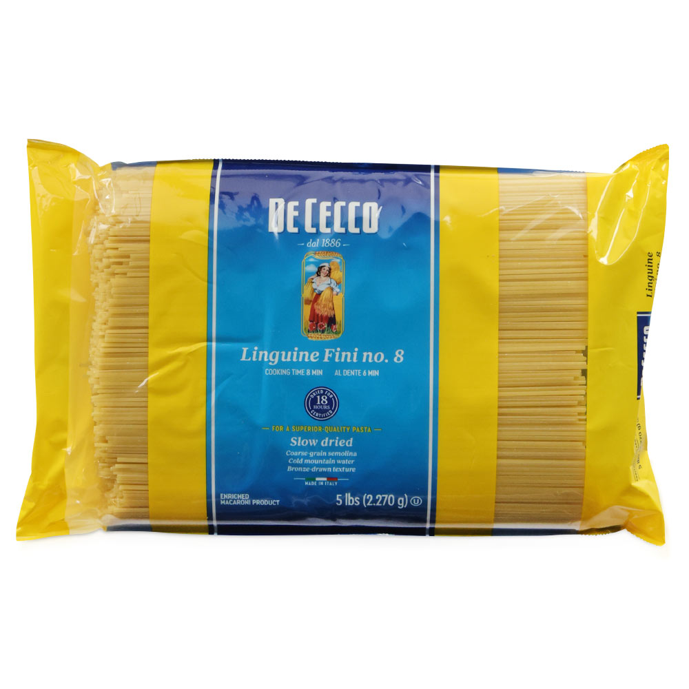 Wholesale De Cecco Linguine Fini Bulk Pasta #8 | 5 lb- Bulk