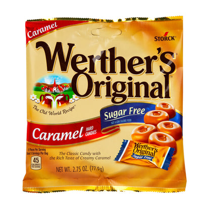 Wholesale Werther'S Sugar Free Caramel Hard Candy 2.75 Oz Peg Bag- Bulk