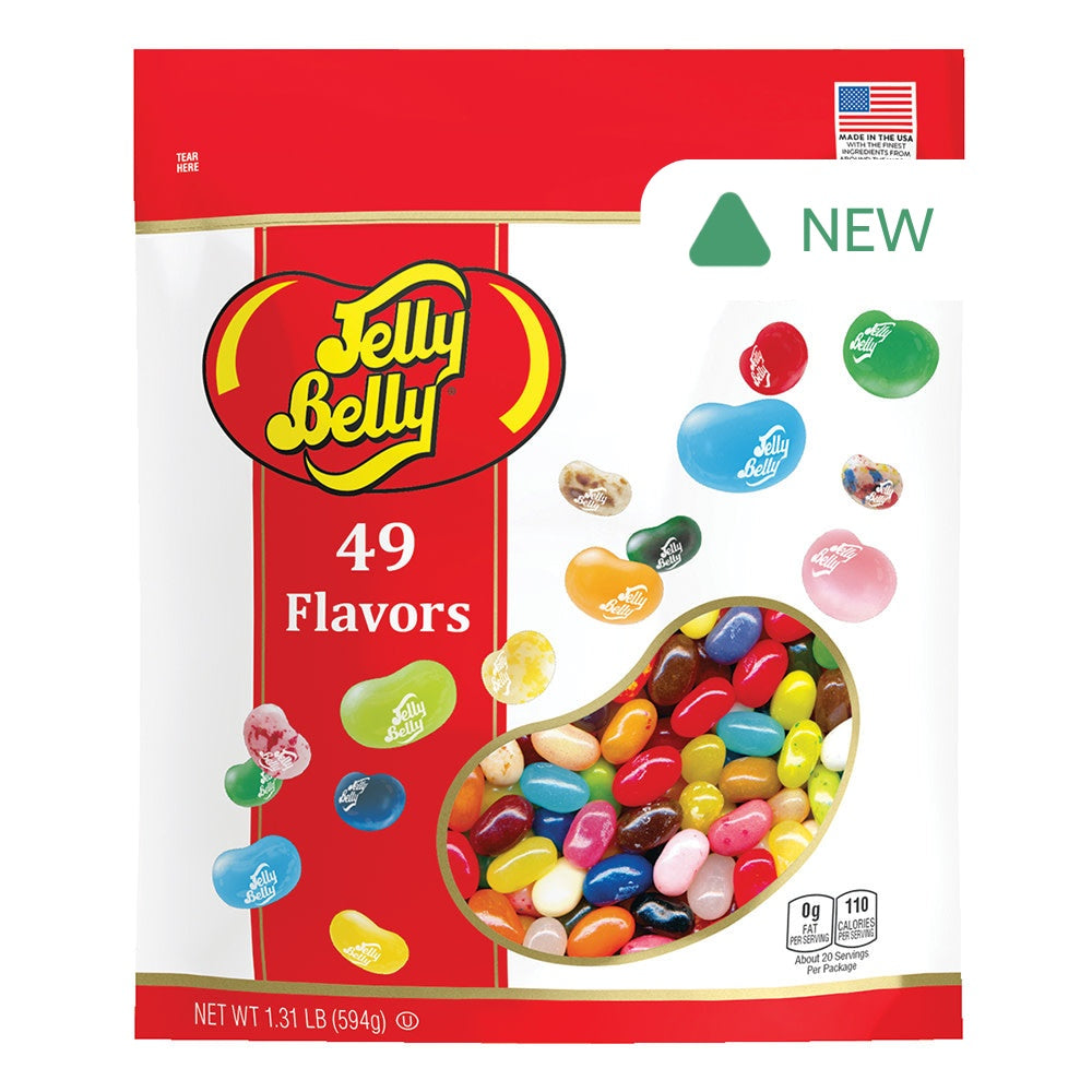 Wholesale Jelly Belly 49 Flavors 1.31 Lb Pouch- Bulk