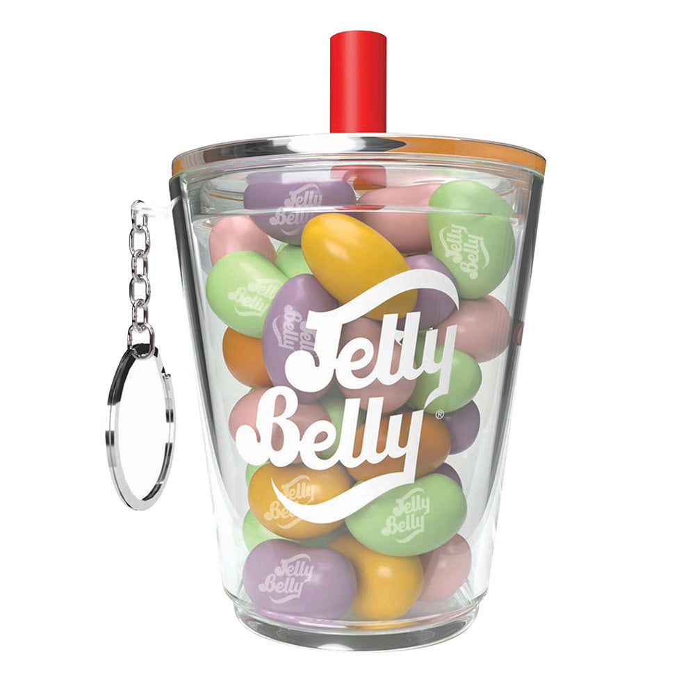 Wholesale Jelly Belly Boba Milk Tea Mix 2.29 Oz Mini Cup Keychain- Bulk