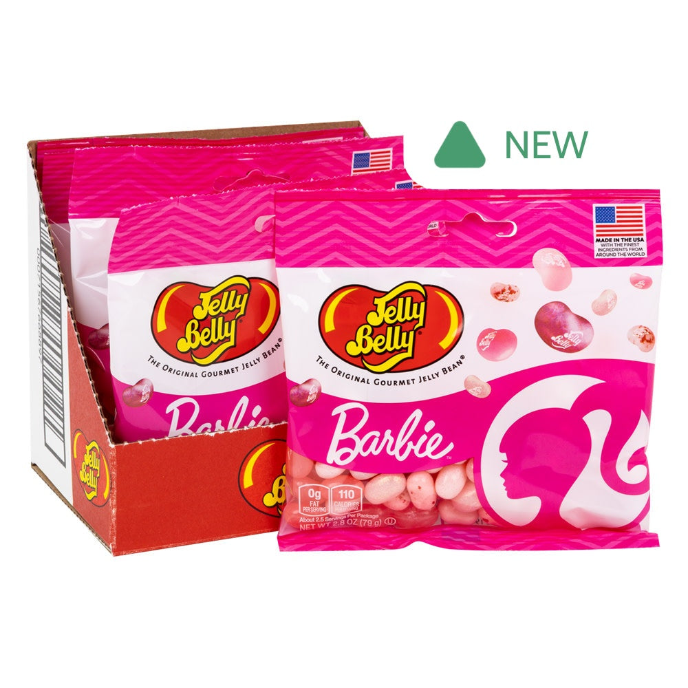 Wholesale Jelly Belly Barbie Assorted 2.8 Oz Peg Bag- Bulk