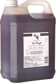 Wholesale Beaufor French Red Wine Vinegar 5 Liter- Bulk