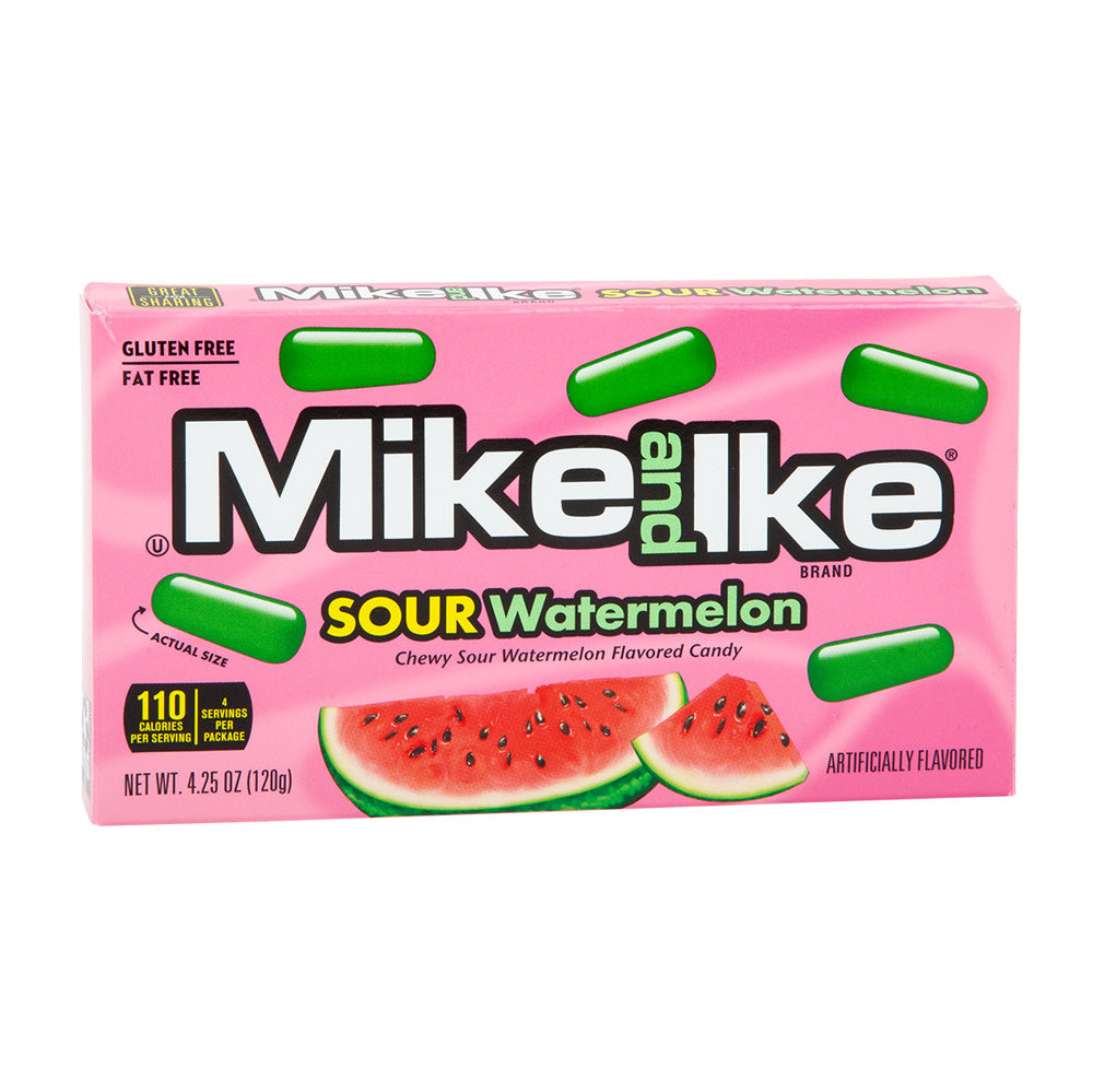 Wholesale Mike And Ike Sour Watermelon 4.25 Oz Theater Box- Bulk