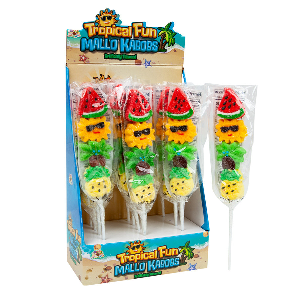 Wholesale Tropical Fun Mallo Kabobs 1.6 Oz- Bulk
