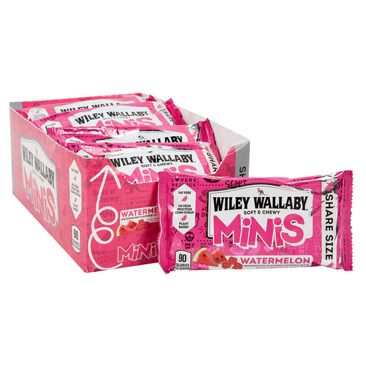 Wholesale Wiley Wallaby Watermelon Mini Licorice Bites 3.5 Oz Bag- Bulk