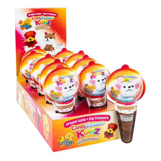 Wholesale Choco Treasure Cookies & Cream Candy Treasure Konz 0.9 Oz- Bulk