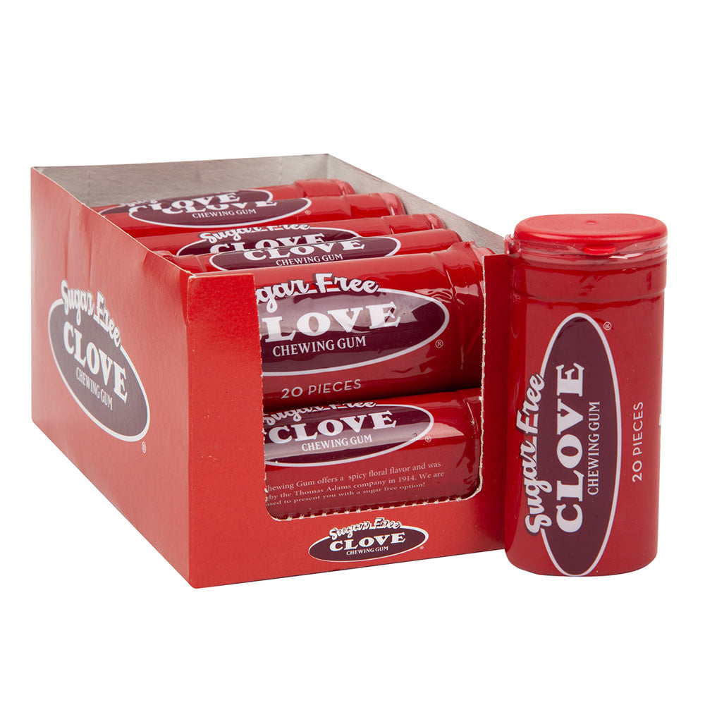 Wholesale Clove Gum Sugar Free Chewing Gum 20 Piece 1.5 Oz Tube- Bulk