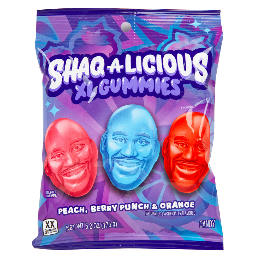 Wholesale Shaq-A-Licious Xl Gummies 6.2 Oz Peg Bag- Bulk