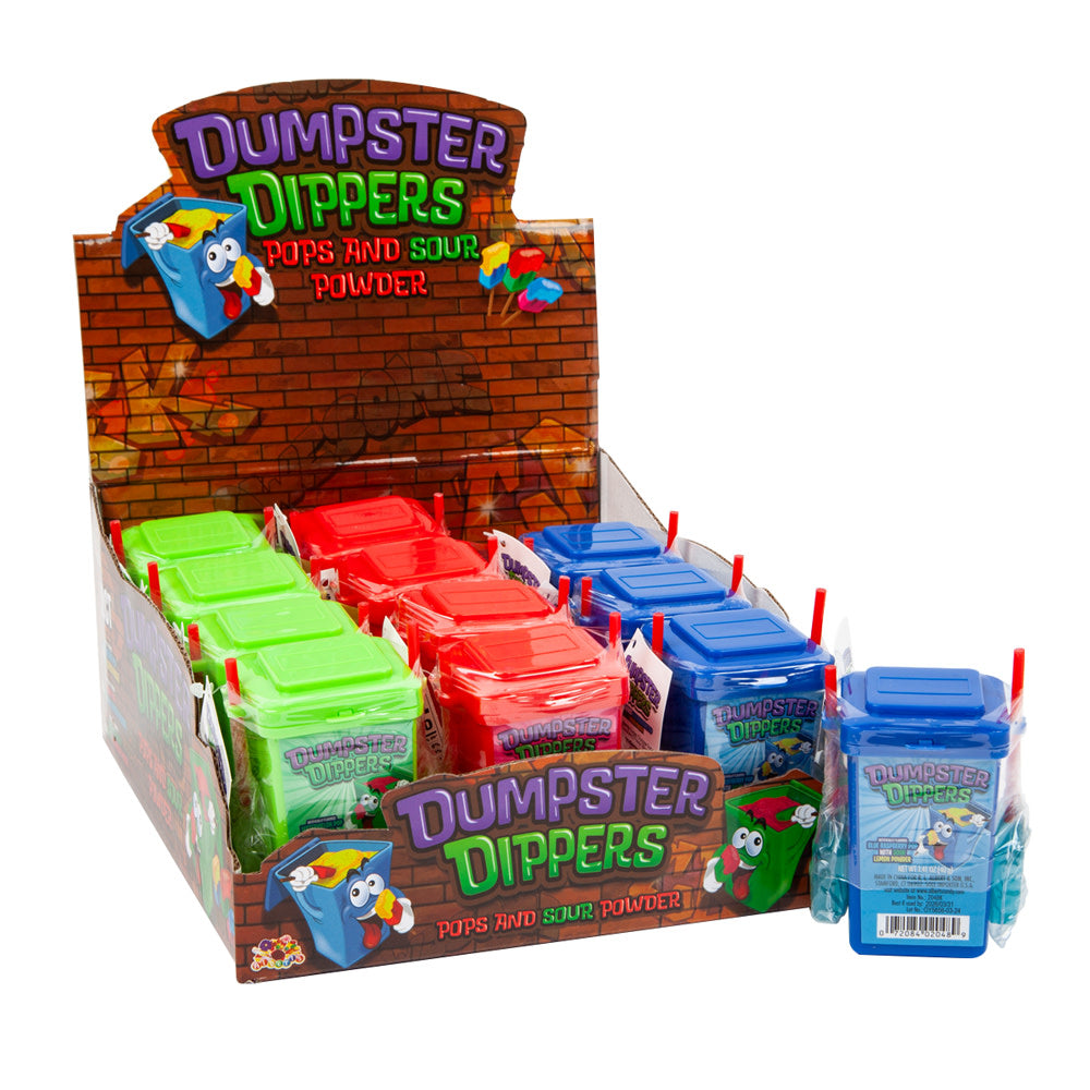 Wholesale Dumpster Dippers Pops And Sour Powder 1.41 Oz- Bulk