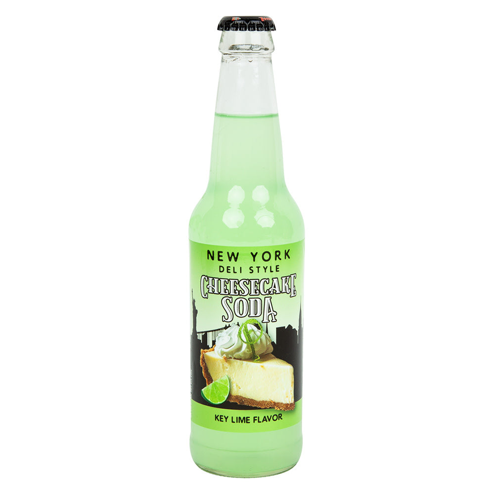 Wholesale New York Deli Style Key Lime Cheesecake Soda Bottle- Bulk