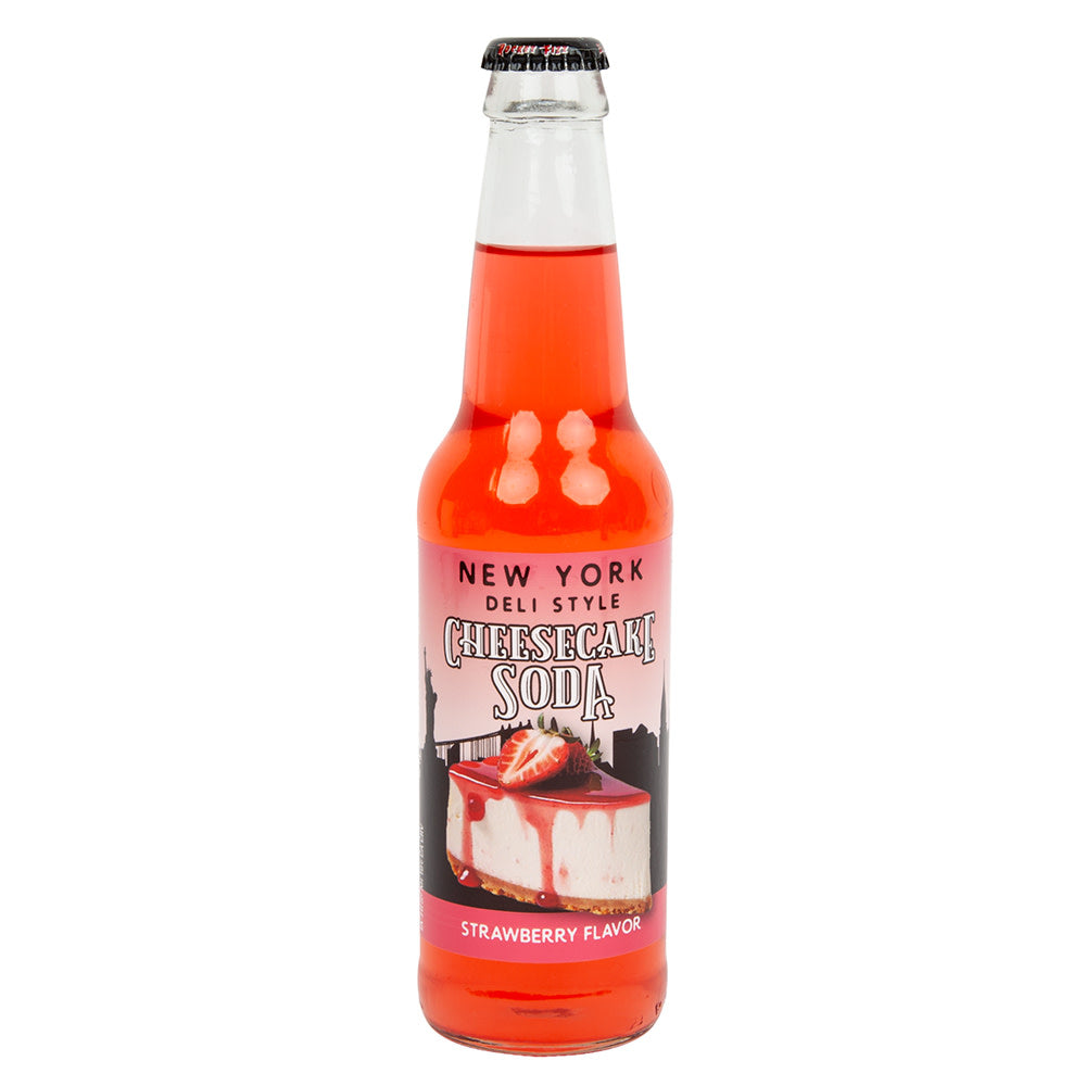 Wholesale New York Deli Style Strawberry Cheesecake Soda Bottle- Bulk
