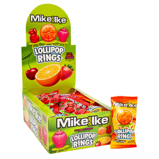 Wholesale Mike And Ike Lollipop Rings 0.42 Oz- Bulk