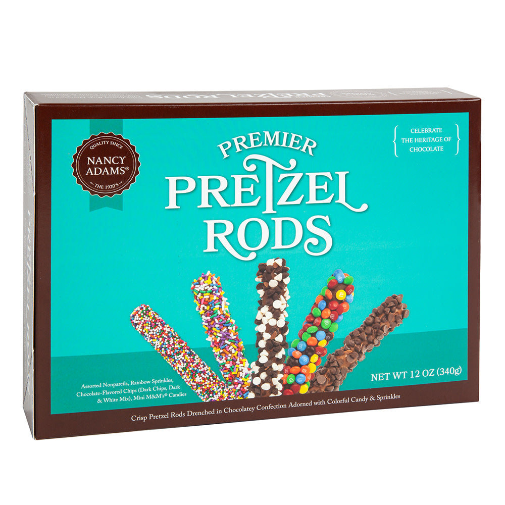 Wholesale Nancy Adams Premier Pretzel Rods 12 Oz Box- Bulk
